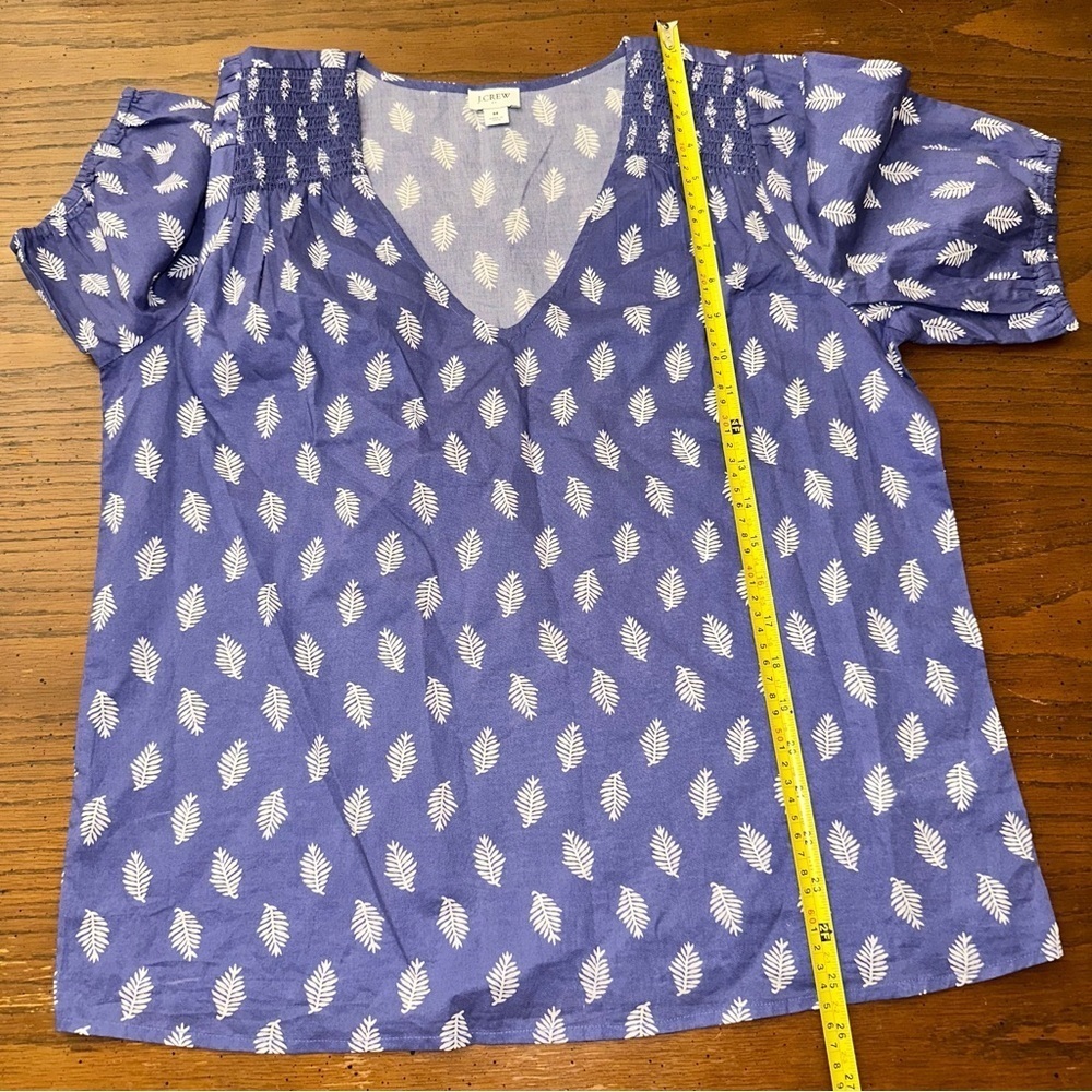J.crew factory v-neck cotton top M - Picture 4 of 6